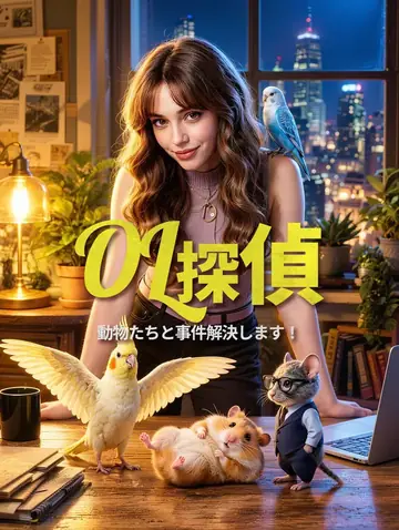 OL探偵、動物たちと事件解決します!