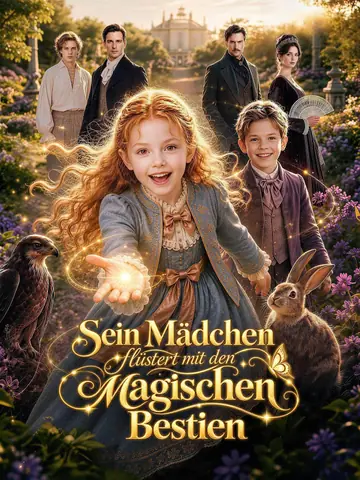 Sein Mädchen flüstert mit den magischen Bestien